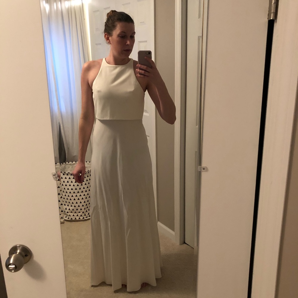 Jill Stuart Ivory Crepe Dress